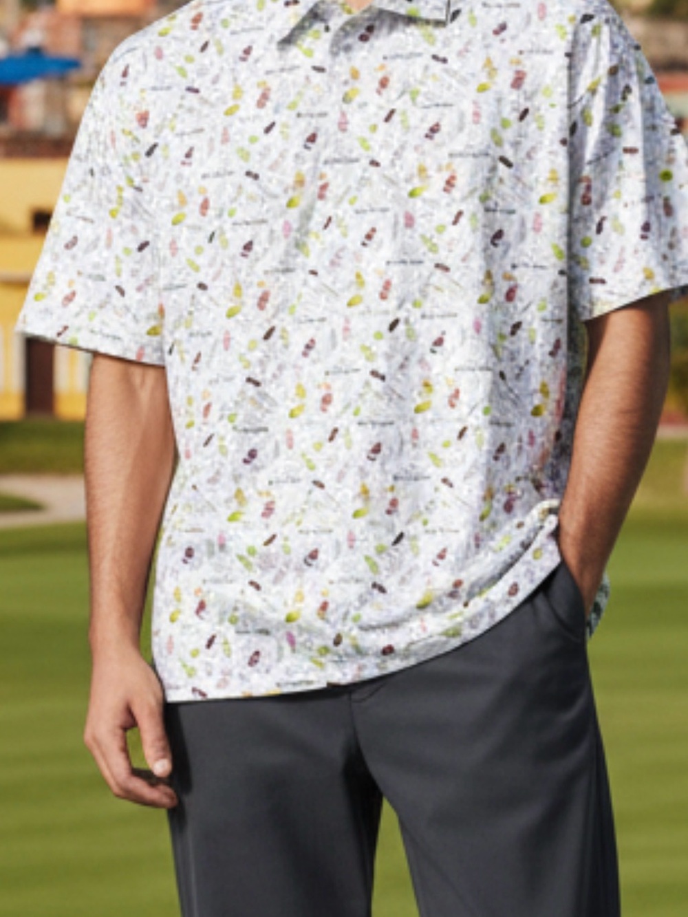 Vintage On The Rocks Performance Golf Polo Shirt SZ XL